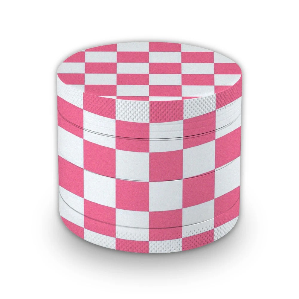 GRINDER DAMIER ROSE ET BLANC