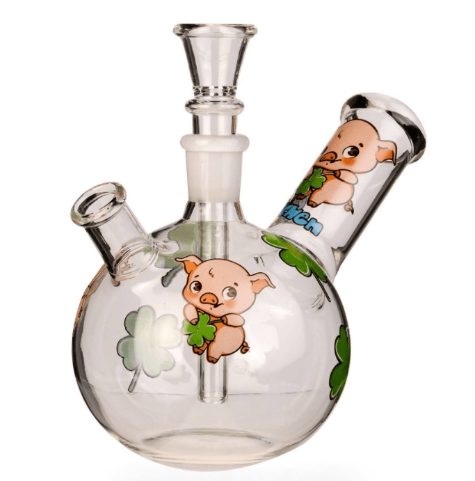 BANG EN VERRE BLACK LEAF SCHWEINEN 15 CM