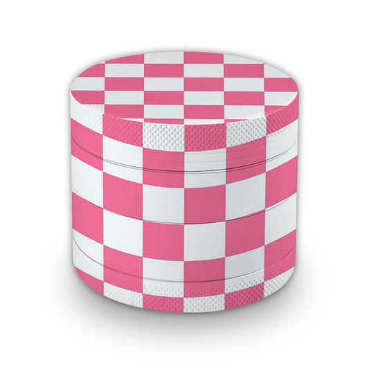 GRINDER DAMIER ROSE ET BLANC 