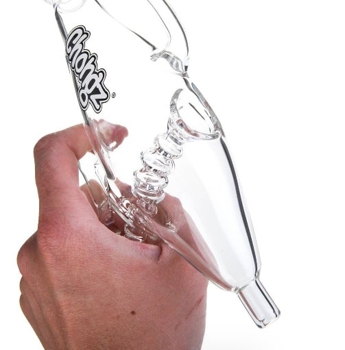 BANG EN VERRE PISTOLET LASER 27CM - Accessoires Fumeur 420 | Professionnels de Bangs, Pipe a Eau et CBD