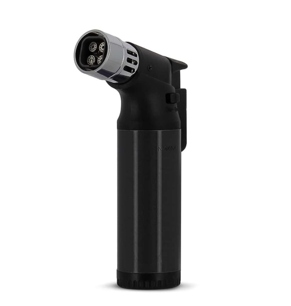 BRIQUET TORCHE 4 FLAMMES MAXIM 4 COLORIS