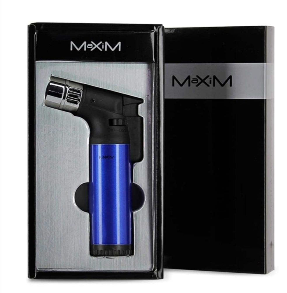 BRIQUET TORCHE 4 FLAMMES MAXIM 4 COLORIS