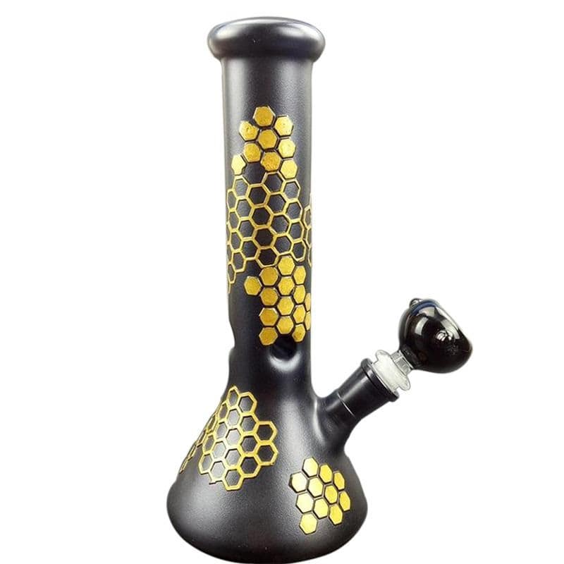 BANG EN VERRE ABEILLE NOIRE 26 CM - Accessoires Fumeur 420 | Professionnels de Bangs, Pipe a Eau et CBD