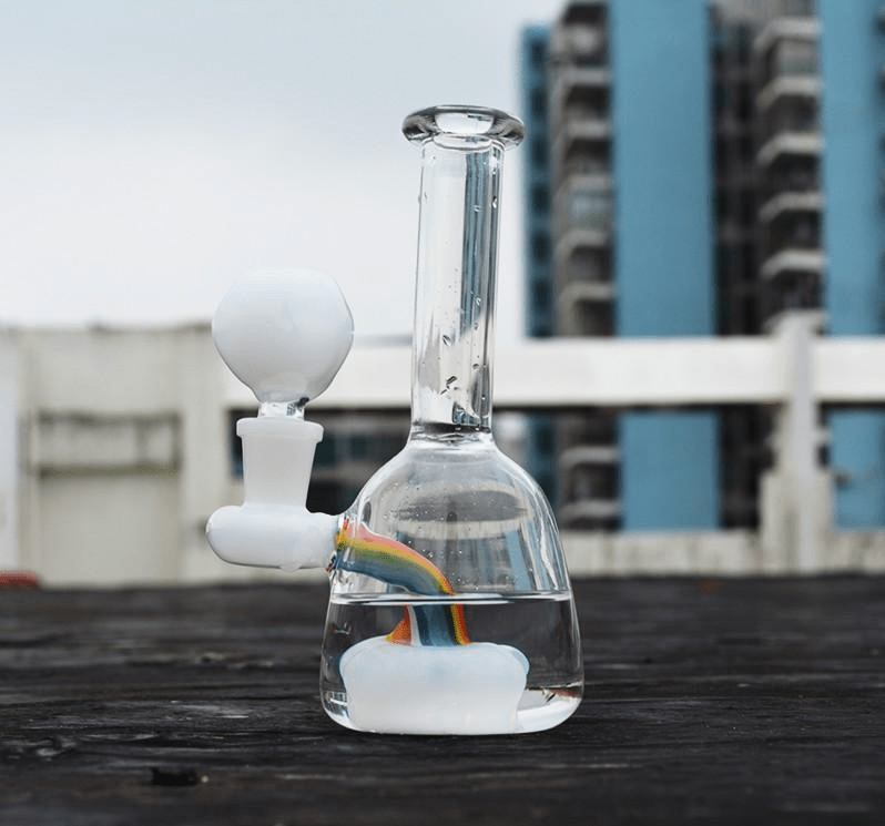 BANG EN VERRE ARC EN CIEL 15 CM - Accessoires Fumeur 420 | Professionnels de Bangs, Pipe a Eau et CBD