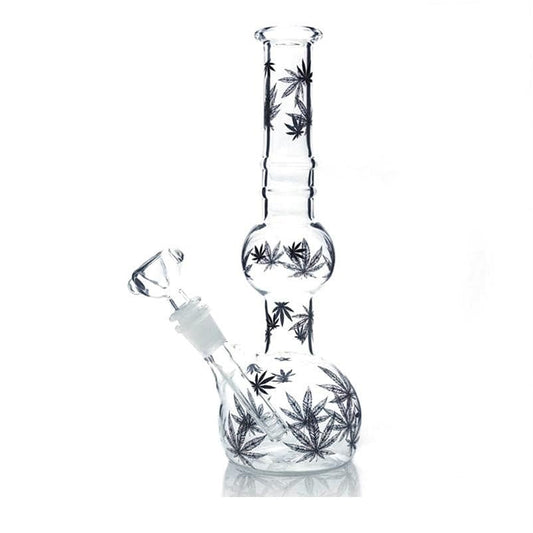 BANG EN VERRE GANJA 25 CM - Accessoires Fumeur 420 | Professionnels de Bangs, Pipe a Eau et CBD