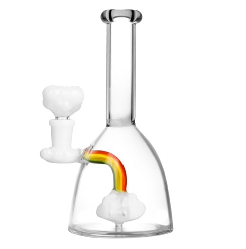 BANG EN VERRE ARC EN CIEL 15 CM - Accessoires Fumeur 420 | Professionnels de Bangs, Pipe a Eau et CBD