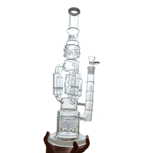 BANG EN VERRE SAVANT FOU 45CM - Accessoires Fumeur 420 | Professionnels de Bangs, Pipe a Eau et CBD