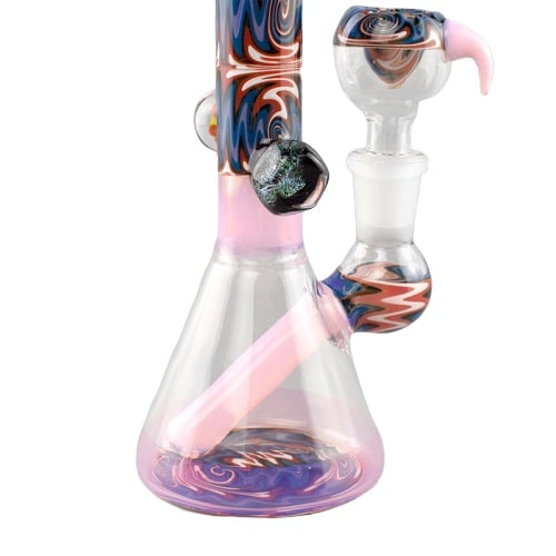 BANG EN VERRE HIPPY COLOR 20 CM - Accessoires Fumeur 420 | Professionnels de Bangs, Pipe a Eau et CBD