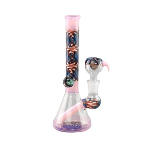 BANG EN VERRE HIPPY COLOR 20 CM - Accessoires Fumeur 420 | Professionnels de Bangs, Pipe a Eau et CBD