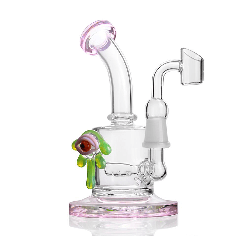 RIG EN VERRE ŒIL TROUBLE 17 CM - Accessoires Fumeur 420 | Professionnels de Bangs, Pipe a Eau et CBD
