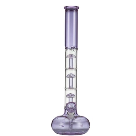 BANG EN VERRE CHAMPIGNON ROSE 48CM