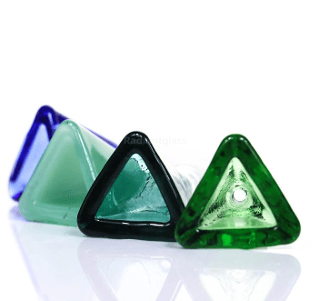 DOUILLES EN VERRE TRIANGLE (x3) - Accessoires Fumeur 420 | Professionnels de Bangs, Pipe a Eau et CBD