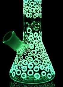 BANG/RIG EN VERRE FLUO 20 CM - Accessoires Fumeur 420 | Professionnels de Bangs, Pipe a Eau et CBD