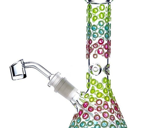 BANG/RIG EN VERRE FLUO 20 CM - Accessoires Fumeur 420 | Professionnels de Bangs, Pipe a Eau et CBD