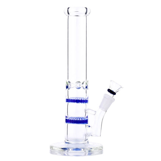 PETIT BANG EN VERRE DOUBLE PERCOLATEUR 23 CM - Accessoires Fumeur 420 | Professionnels de Bangs, Pipe a Eau et CBD