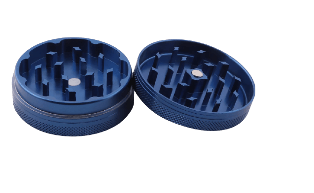 grinder aluminium bleu 