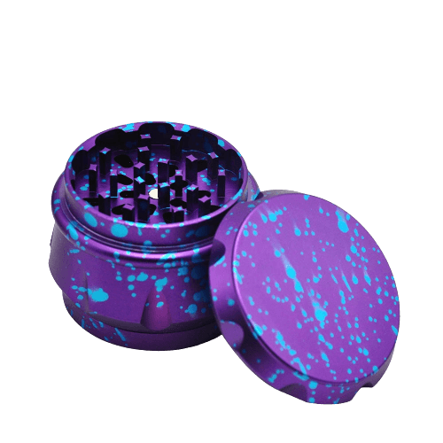 grinder tacheté violet