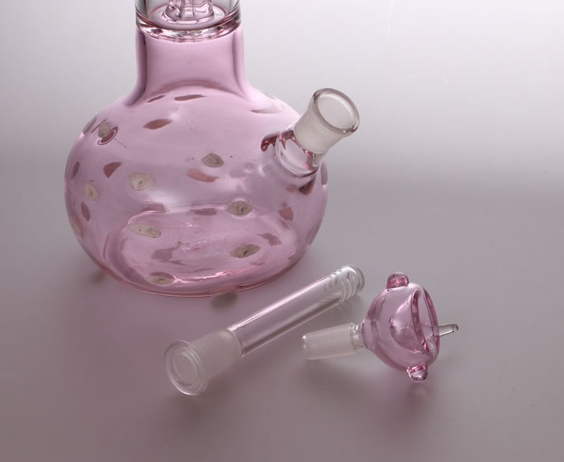 BANG EN VERRE CHAMPIGNON ROSE 48CM - Accessoires Fumeur 420 | Professionnels de Bangs, Pipe a Eau et CBD