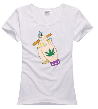 T-SHIRT PRAY WEED - Accessoires Fumeur 420 | Professionnels de Bangs, Pipe a Eau et CBD