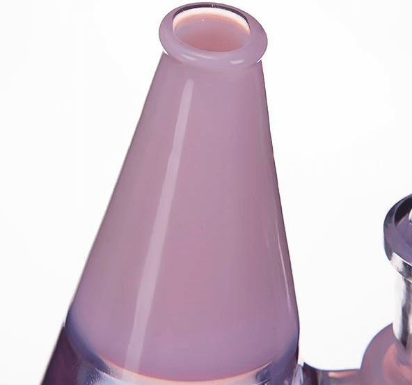 RIG EN VERRE TRIANGLE ROSE - Accessoires Fumeur 420 | Professionnels de Bangs, Pipe a Eau et CBD