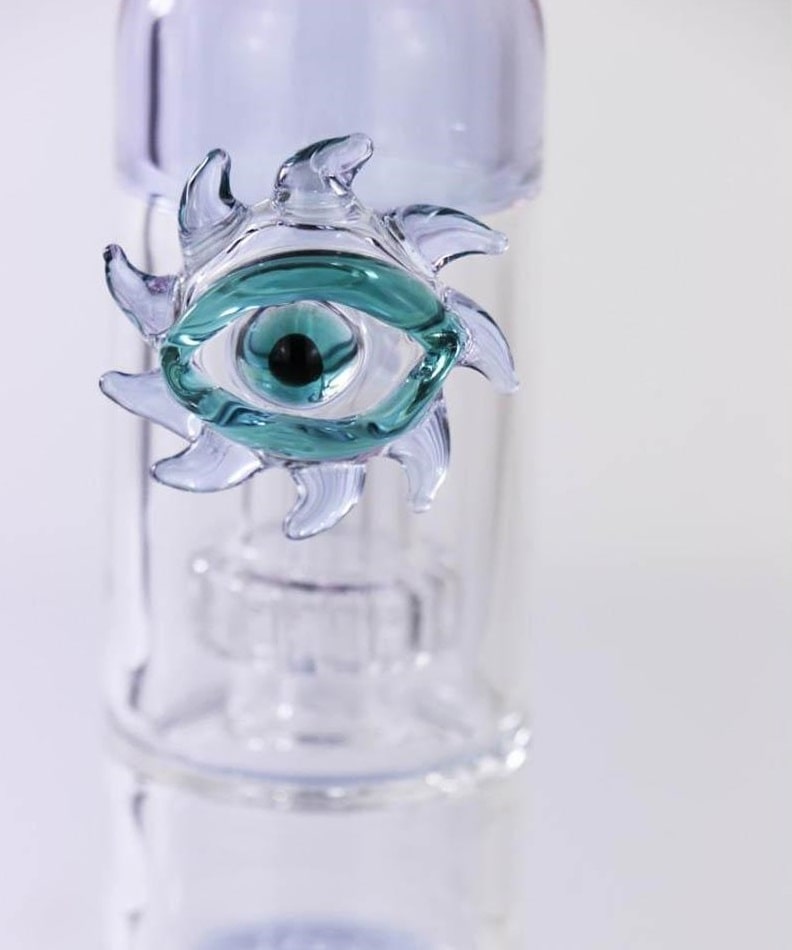 BANG EN VERRE L'OEIL 30 CM - Accessoires Fumeur 420 | Professionnels de Bangs, Pipe a Eau et CBD